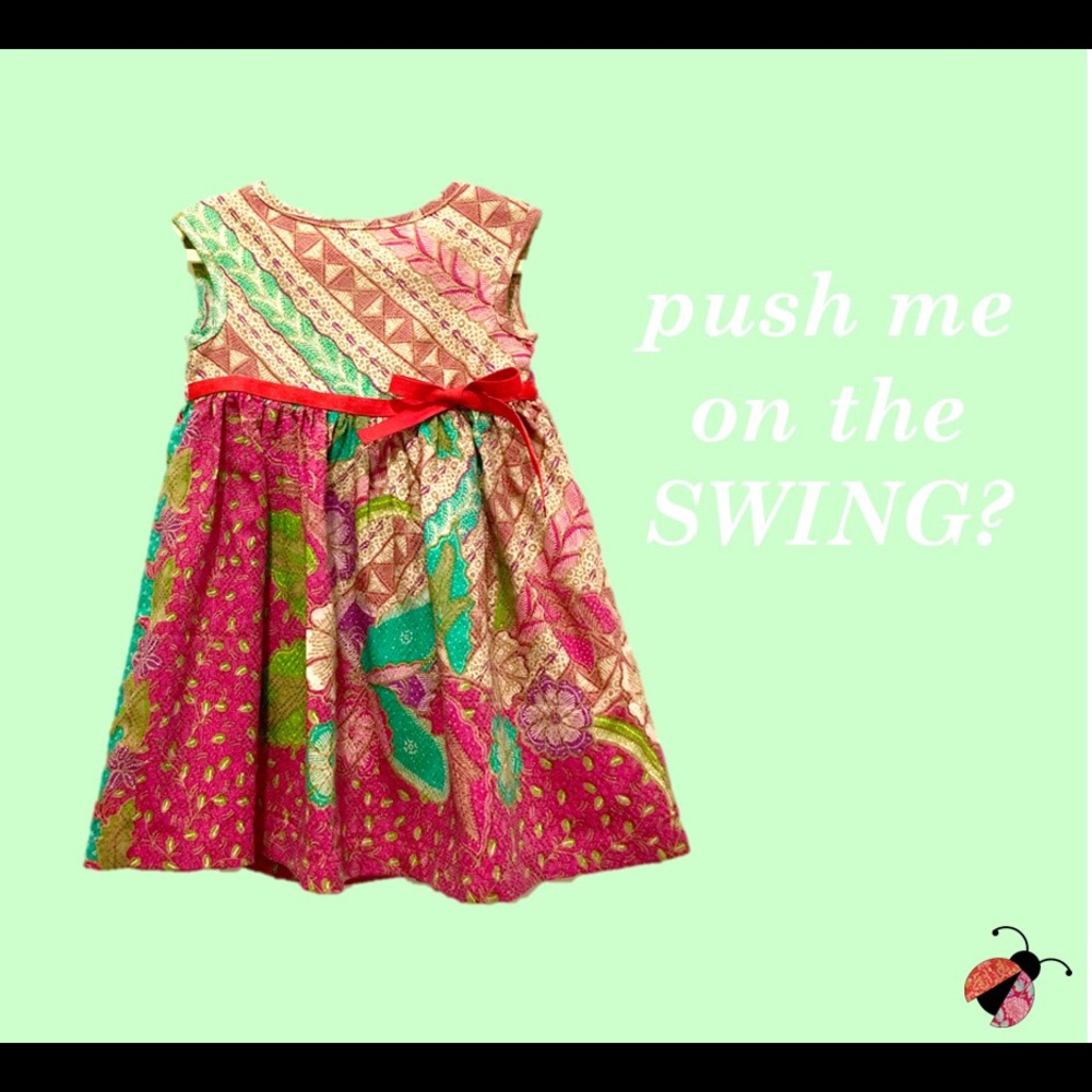 Pink Pattern Toddler Dress